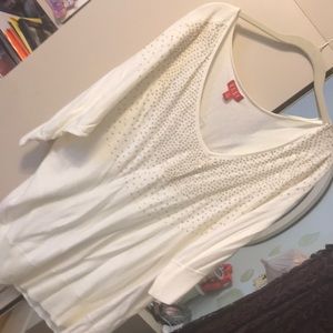 New white shirt  with sequins